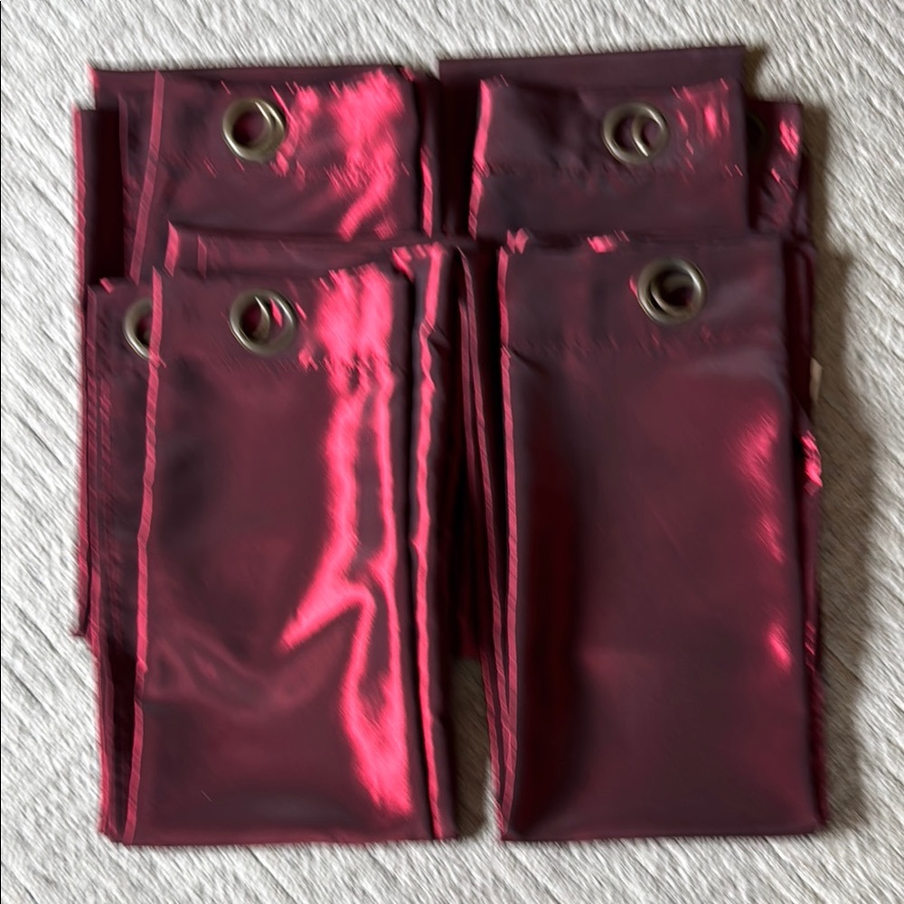 Grommet Burgundy curtains